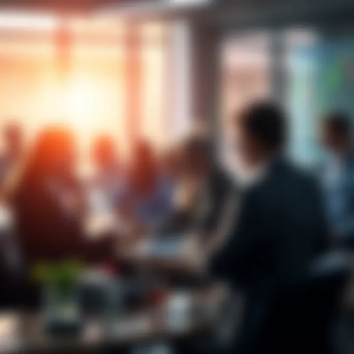 People engaging in a discussion about trading strategies and technical analysis