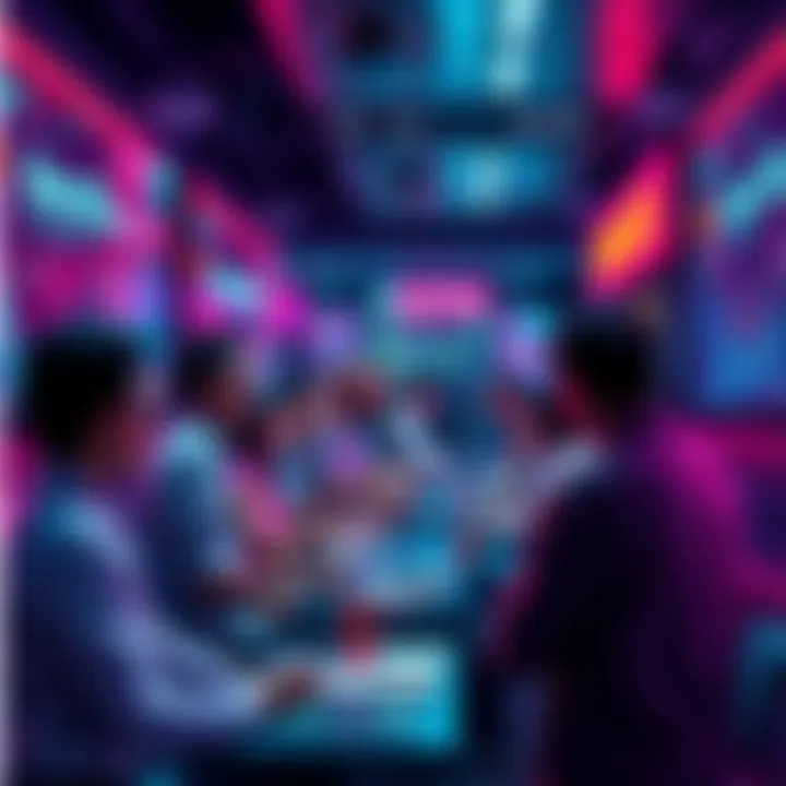 People engaging in a discussion about DeFi and crypto, sharing insights and trading advice in a lively forum setting.