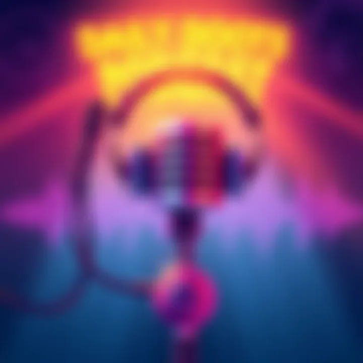 Daily Doots Podcast Cover Cover illustration of Daily Doots Podcast showcasing microphones and headphones with sound waves.
