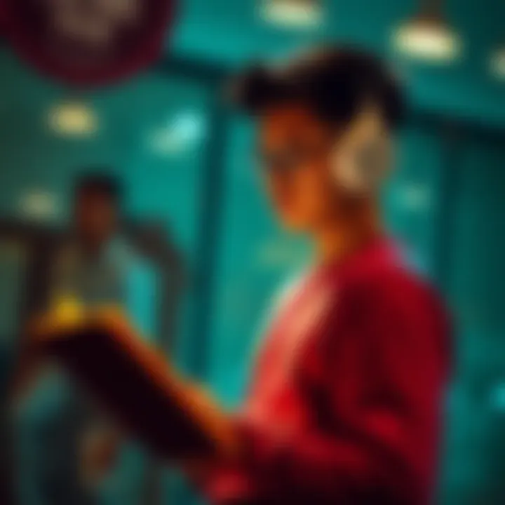 A person practicing steady habits like reading and exercising, showcasing consistency in their daily life.