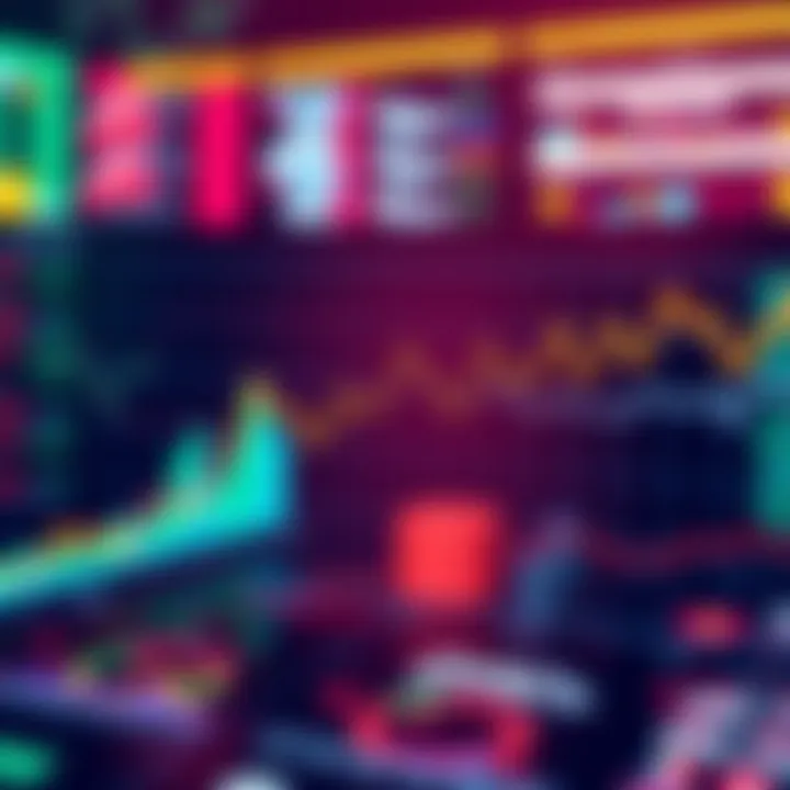 Data Analysis for DEX Trades A visual representation of analyzing historical DEX trade data, including graphs and data charts related to Uniswap and PancakeSwap