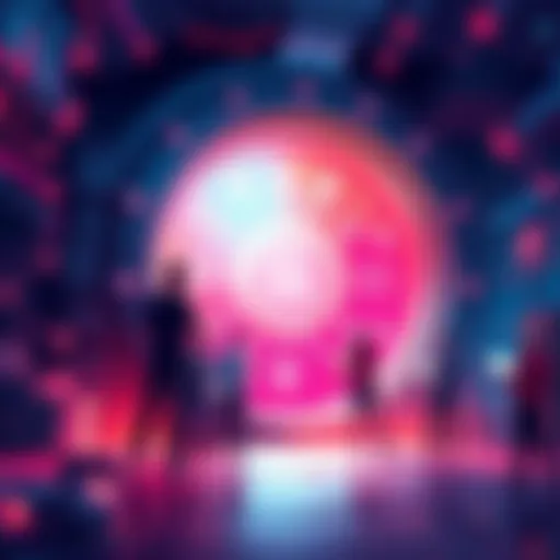 Illustration of a data vault with people staking their data for rewards, highlighting privacy protection and earning $PLRL.