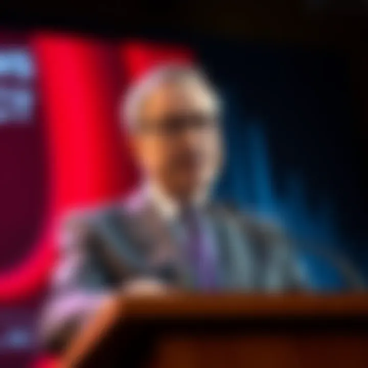 David Sacks speaks at a podium about the Genius Act as a solution for yields if the Clarity Act fails