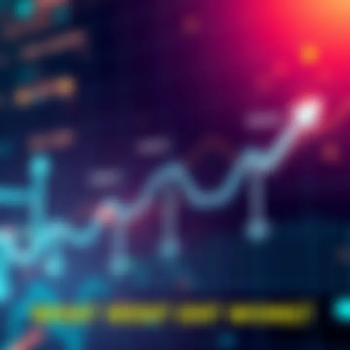 Graph showing the decline of popular cryptocurrencies like Nano, IOTA, and Tezos, with arrows pointing downward