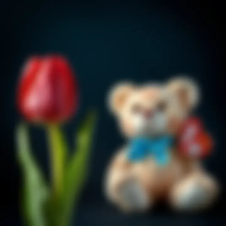 A wilted tulip alongside a deflated Beanie Baby, symbolizing the drop in investment value.