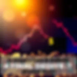A downward trend chart with dollar signs indicating a drop in market cap, representing traders' concerns.