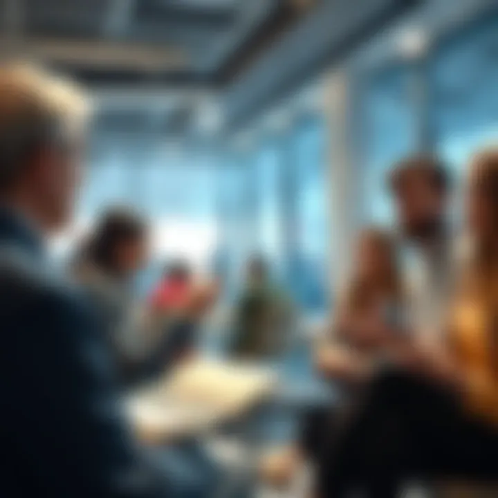 Group of people sharing experiences on earning 10K a month through decentralized finance in a casual setting