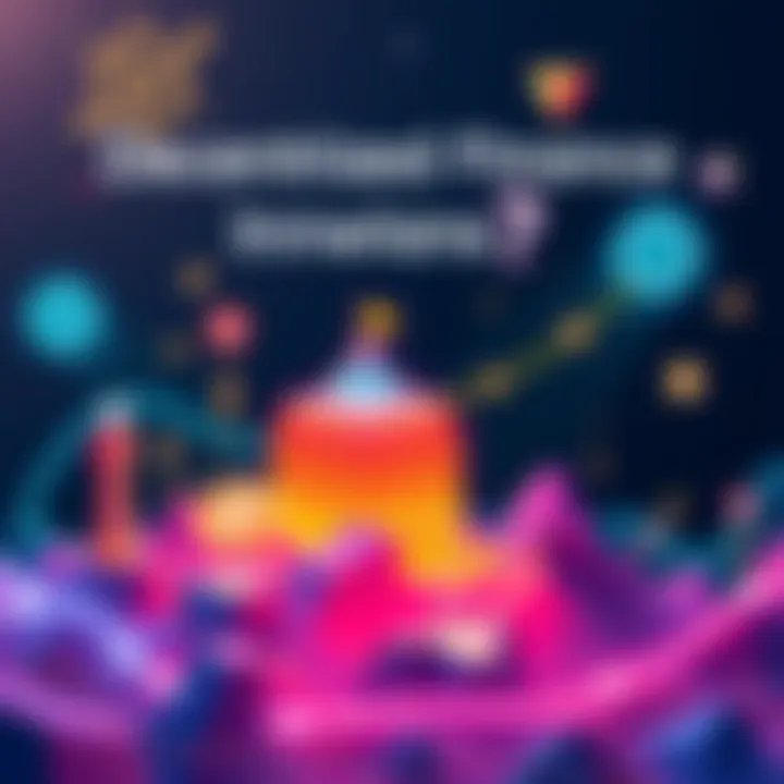 An illustration showing various decentralized finance concepts, including prediction markets and blockchain architecture, symbolizing growth and evolution in the crypto space.