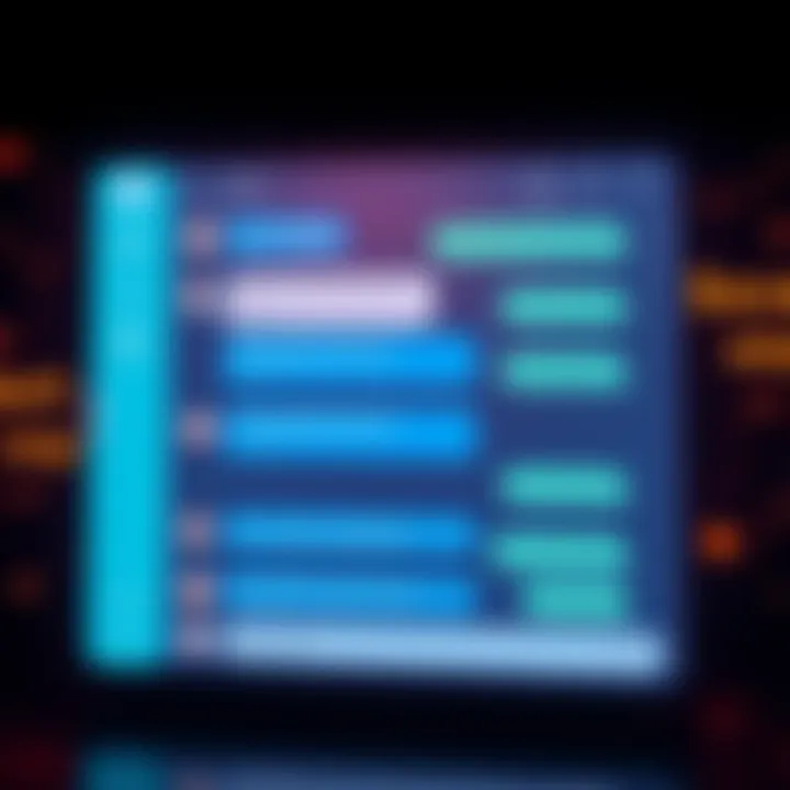 A digital chat room showing messages related to decentralized finance discussions, with icons representing cryptocurrency and finance.