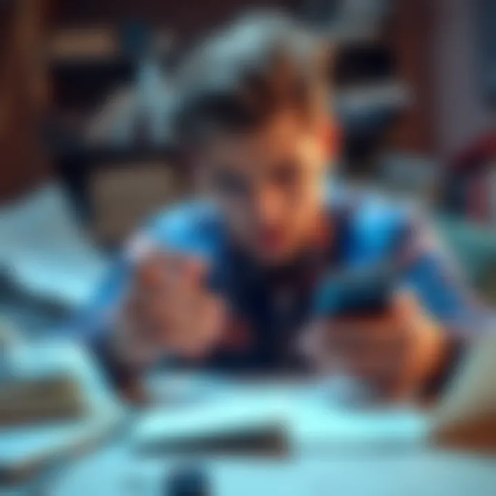 A person looks frustrated while deleting their Revolut account on a smartphone, surrounded by traditional bank papers