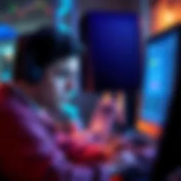 A user showing a worried expression while looking at a computer screen displaying a cryptocurrency transaction error.