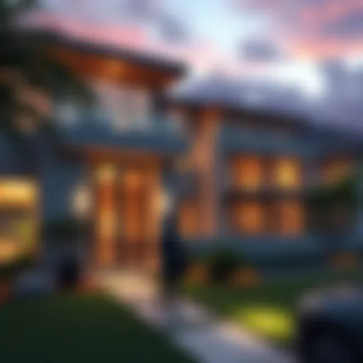 A developer stands outside a luxury Malibu home, contemplating a new timeshare plan backed by cryptocurrency