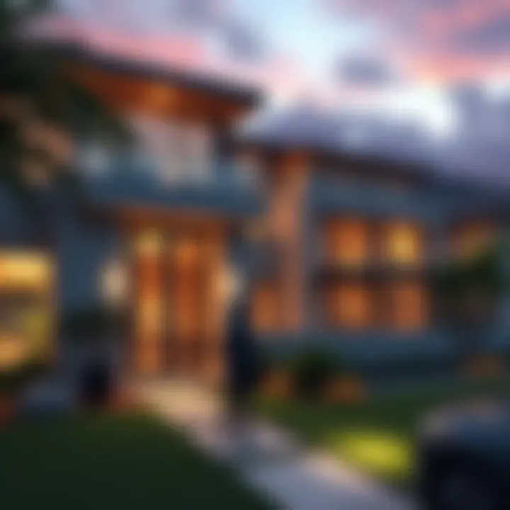 A developer stands outside a luxury Malibu home, contemplating a new timeshare plan backed by cryptocurrency