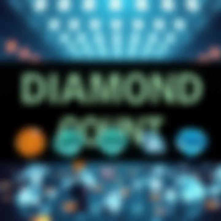A graphic showing different diamond totals shared by people with screenshots of their diamond counts