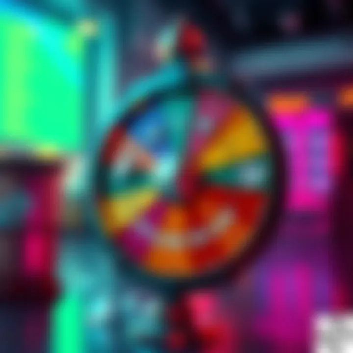 A colorful diamond spin wheel with auction tickets and diamonds, symbolizing player requests for changes in the spin system.