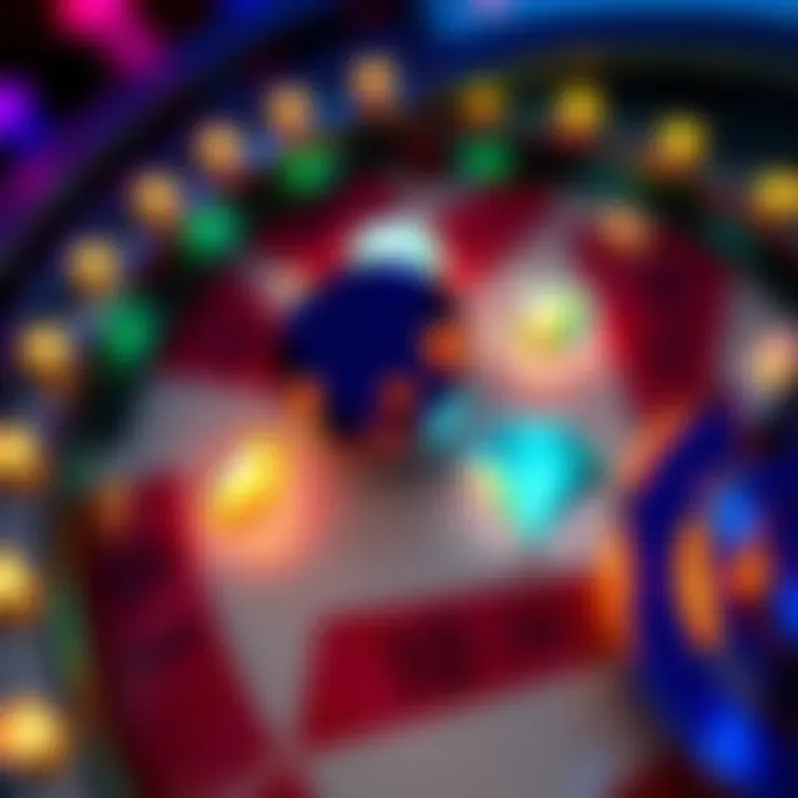 Close-up of a game wheel featuring new diamond symbols, highlighting their significance in gameplay.