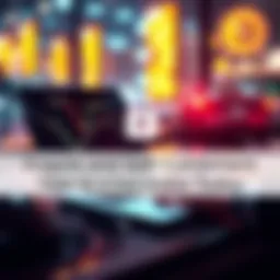 A person managing digital assets on a laptop with a lock symbol representing self-custody.