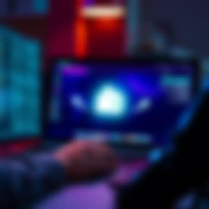 A graphic showing a person using a swap aggregator on a computer, with a wallet icon representing direct asset transfer, highlighting safety and ease of use.