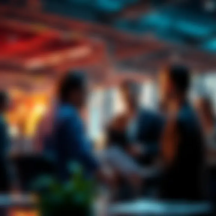 Group of people engaging in a discussion about investment strategies and motivations