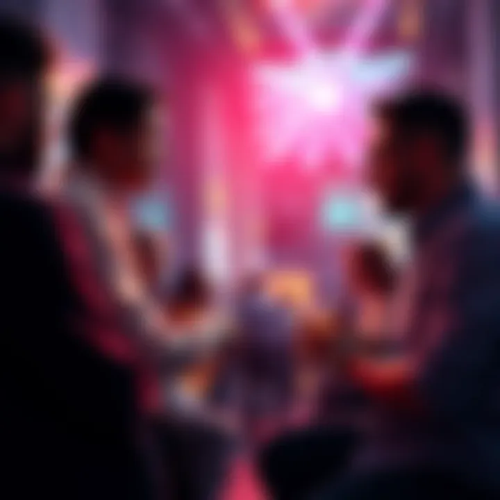 People engaged in conversation about trust in technology and decentralized systems, with visuals representing Polkadot and JAM solutions.