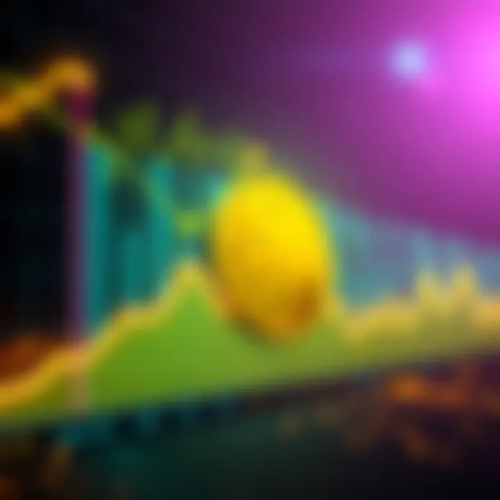 Growing Dogecoin Supply Graph showing the rapid increase in Dogecoin supply over a week with a dog icon