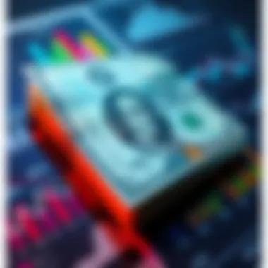 A dollar bill alongside various financial charts and graphs, representing economic factors affecting the dollar's value in 2026.