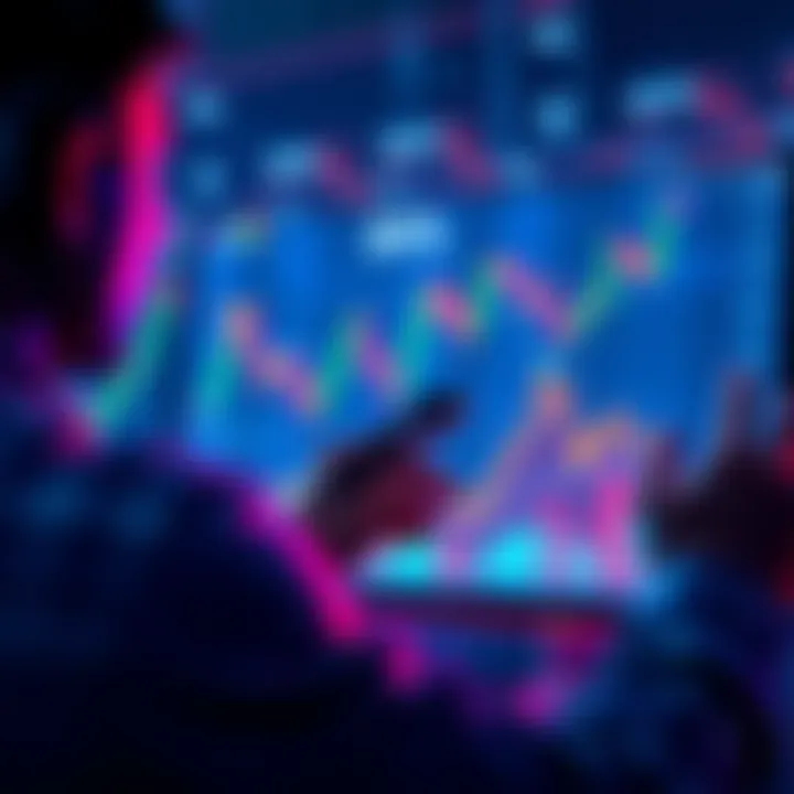 A person analyzing cryptocurrency charts and graphs, considering investments in Ethereum and Solana.