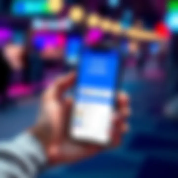 A hand holding a smartphone showing the Revolut app donation feature with a visible donation amount and charity options