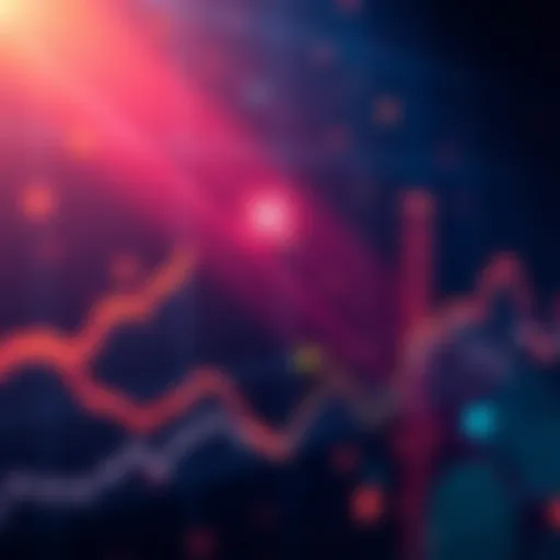 A line graph illustrating the rise and fall of DOT prices over the past year with a highlighted point at $10