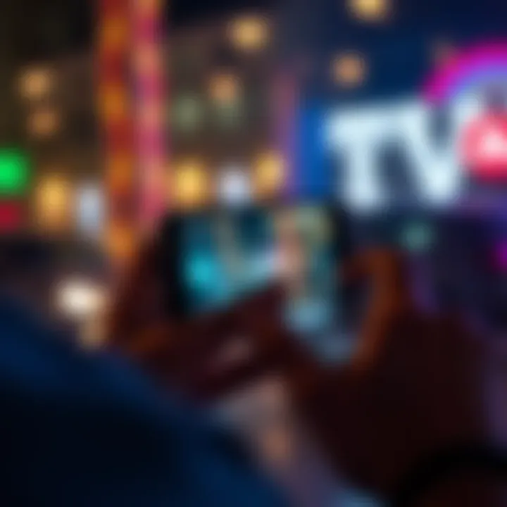 A person using an iPhone to download a video from an IPFS link