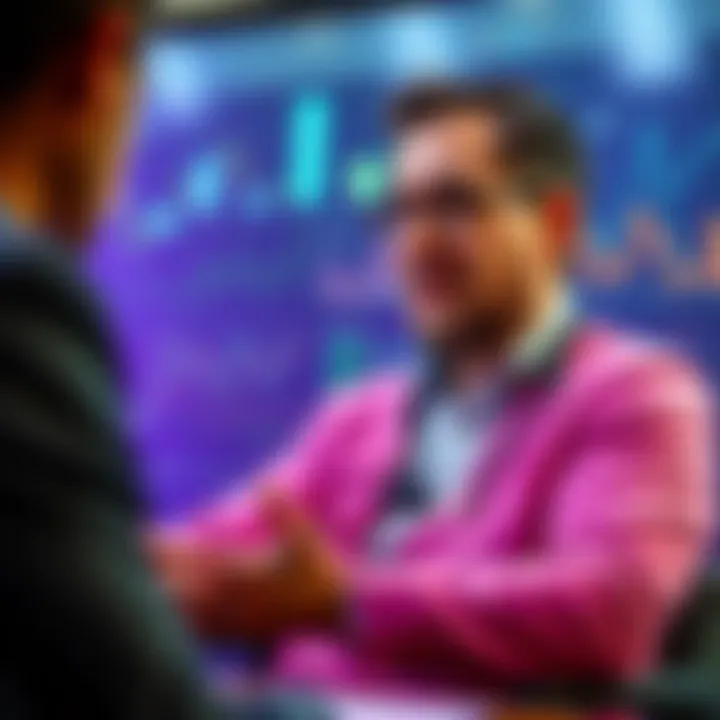 Dr. Leemon discussing crypto predictions Dr. Leemon outlines his views on which crypto ecosystems will survive, with charts and graphs on display.