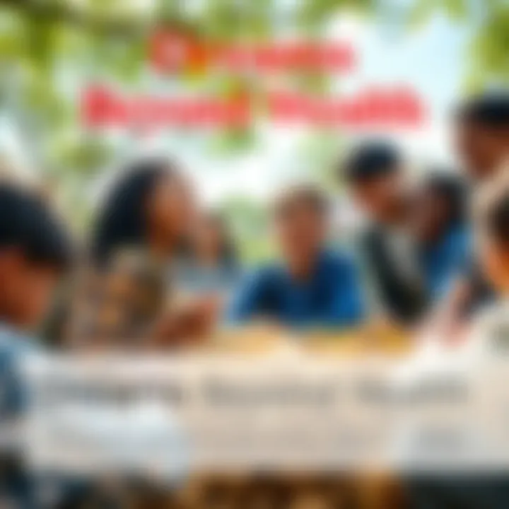 A person joyfully engaging in community work with friends, surrounded by nature and smiling faces, symbolizing aspirations beyond luxury.