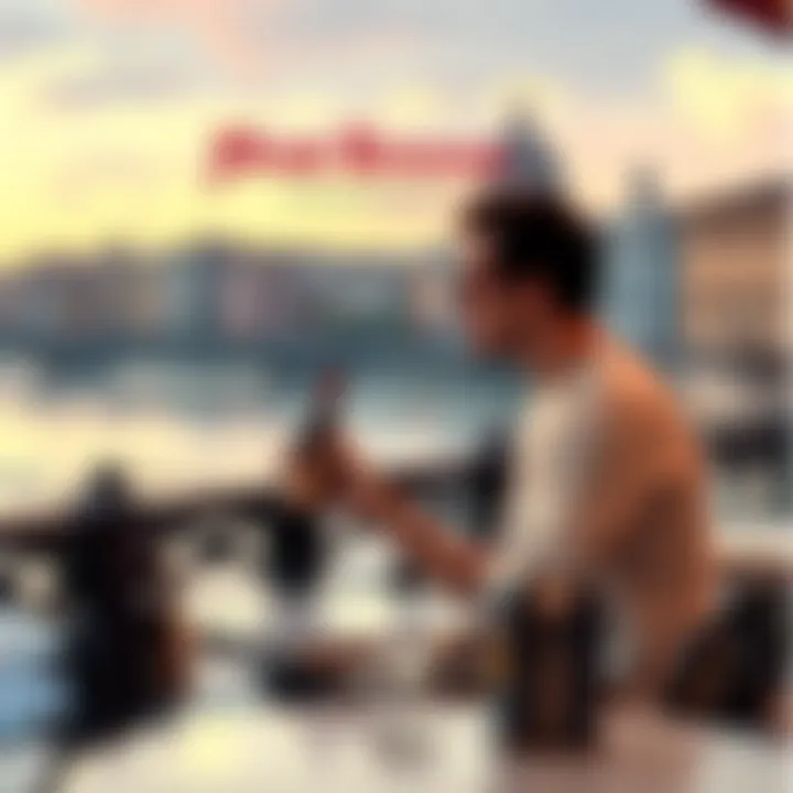 A person sits at a cafe by the Arno River in Florence, sipping Fernet Branca and reflecting on life.