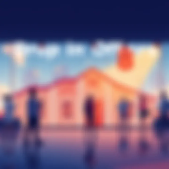 Illustration showing a decline in rental offers from 15 times to 8 times, with visual representation of numbers decreasing and concerned people discussing the changes.