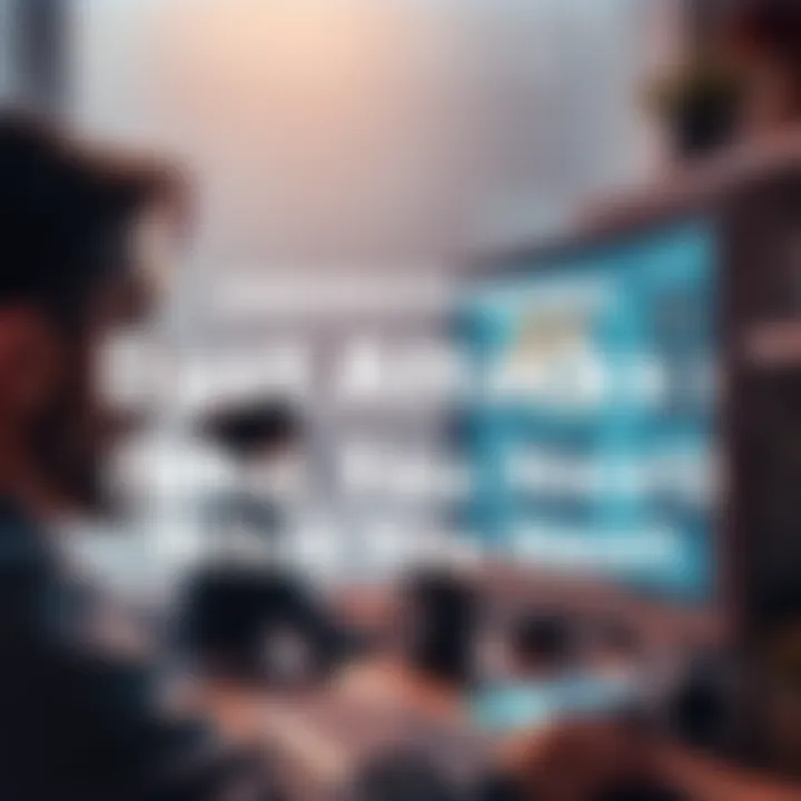 A person looking concerned while checking a computer screen for signs of dust attacks