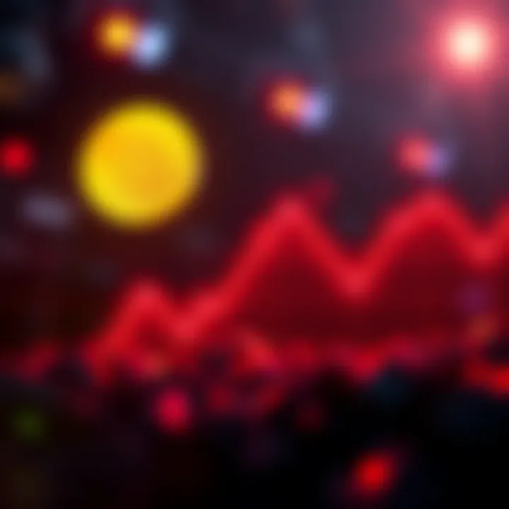 A graphic showing a downward trend in Bitcoin value with a tax percentage symbol, representing losses due to a new Dutch tax on unrealized profits.