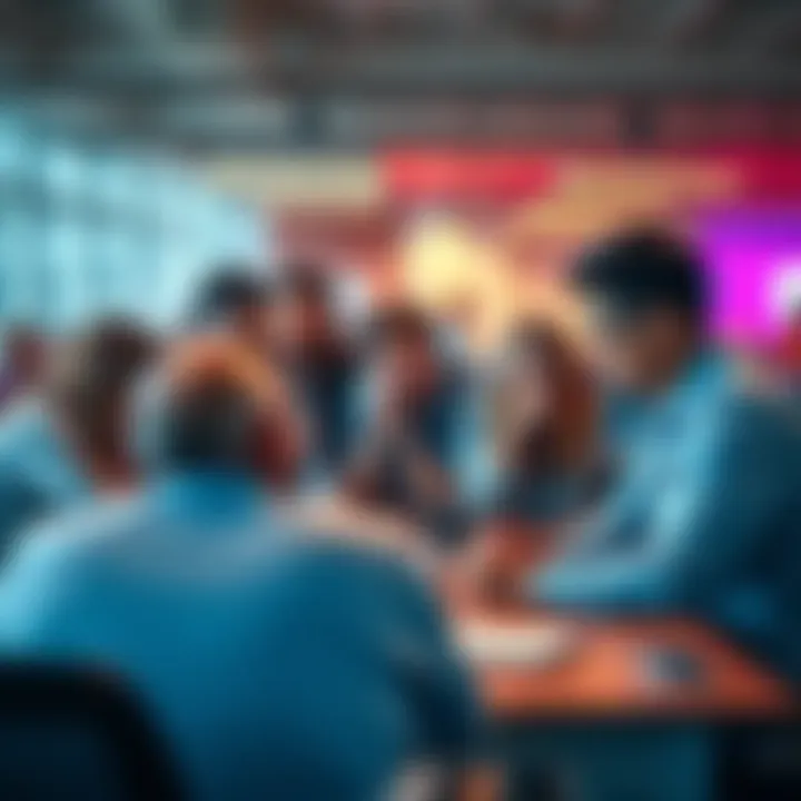 A team brainstorming session at eBay's Portland office, focusing on marketing strategies.