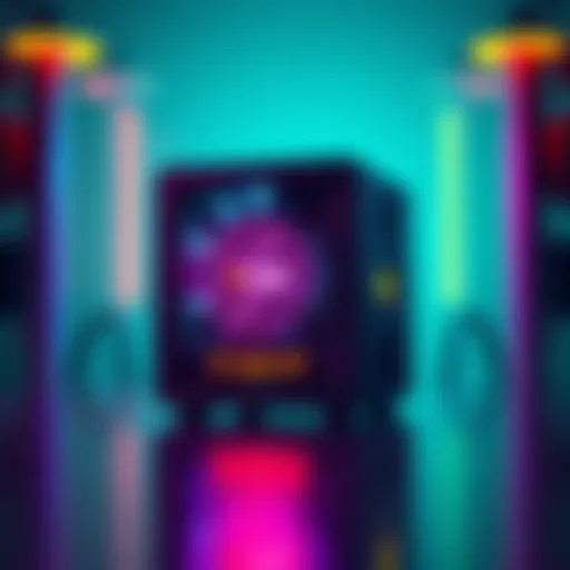 A compact and modern XMR lottery miner device showcasing its energy-efficient design, highlighting 13k hashes per second and 50 watts power consumption.