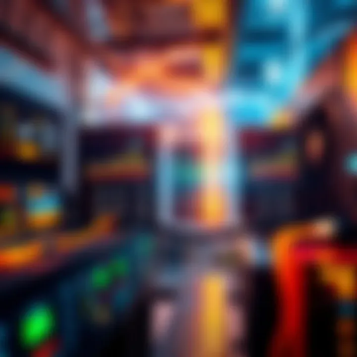 A visual representation of cryptocurrency mining equipment with fluctuating electric rates displayed, highlighting changing profitability rankings.