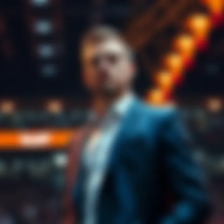 A man named Elliot standing confidently with a thoughtful expression, representing his unyielding position in a competitive environment.