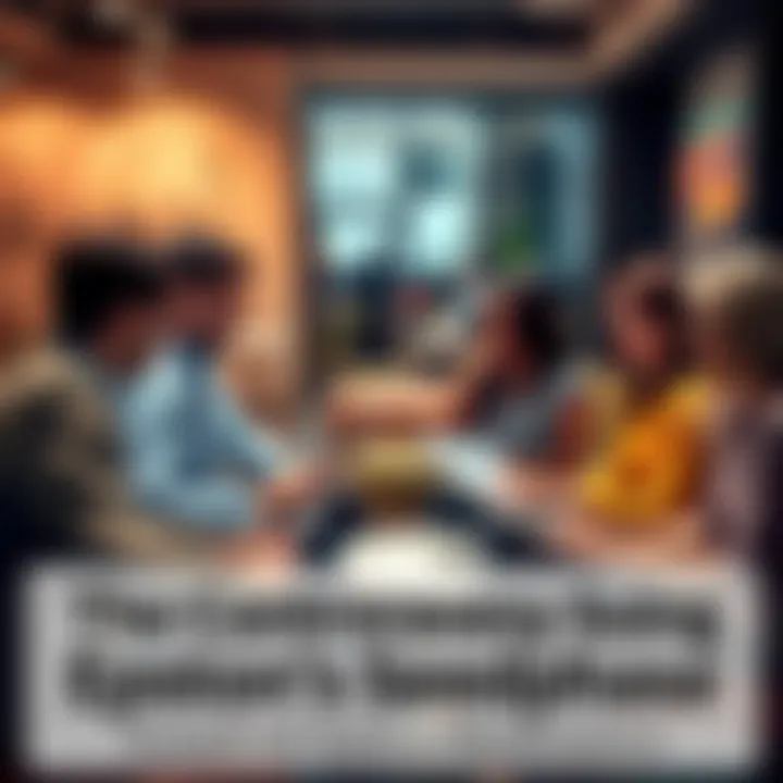 A group of people discussing the implications of Epstein's seedphrase in a casual setting with laptops and papers
