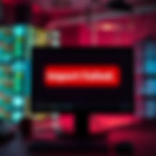 A computer screen displaying an 'Import Failed' error message for a 1099-DA upload