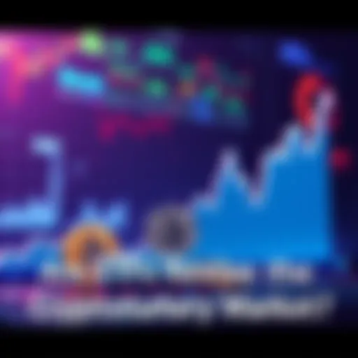 Graph showing the rise of Bitcoin alongside ETF introductions, symbolizing their impact on the crypto market