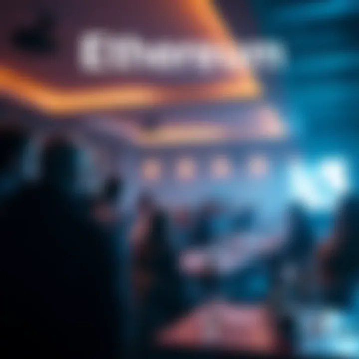 A group of people engaging in lively conversation about Ethereum topics in a forum setting.