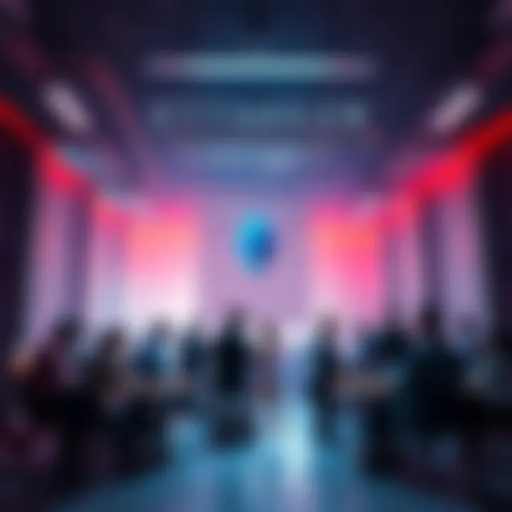 A group of people engaged in discussions about Ethereum, sharing news and insights in a lively setting.