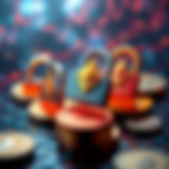 Visual representation of early Ethereum smart contracts with coins and digital locks, showing funds locked in contracts from 2015-2017.