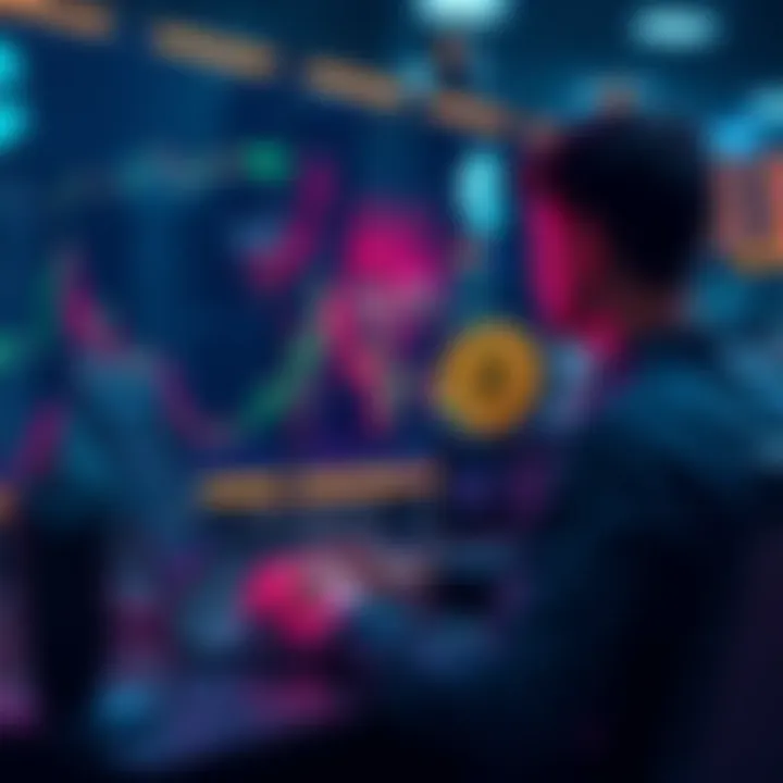 A person using a computer to swap Ethereum for Bitcoin on a decentralized exchange