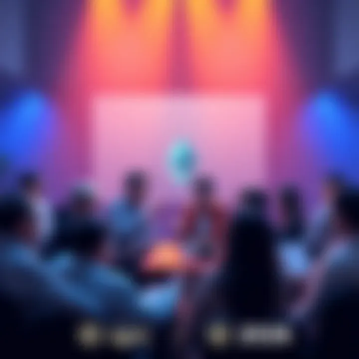 A group of people engaging in a discussion about Ethereum, exchanging ideas and insights