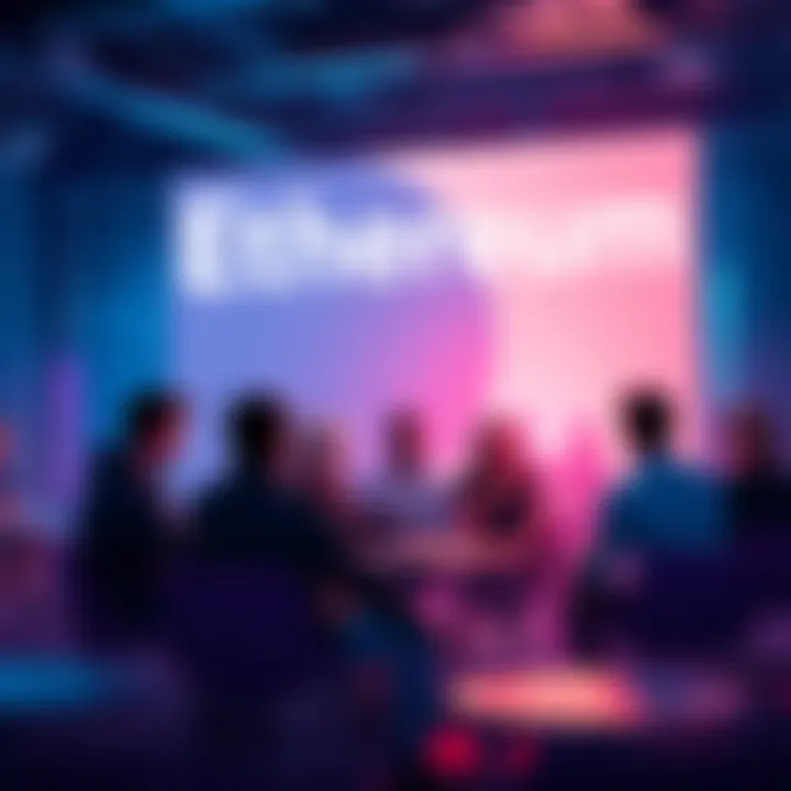 People discussing Ethereum topics in a forum setting, sharing news and insights.