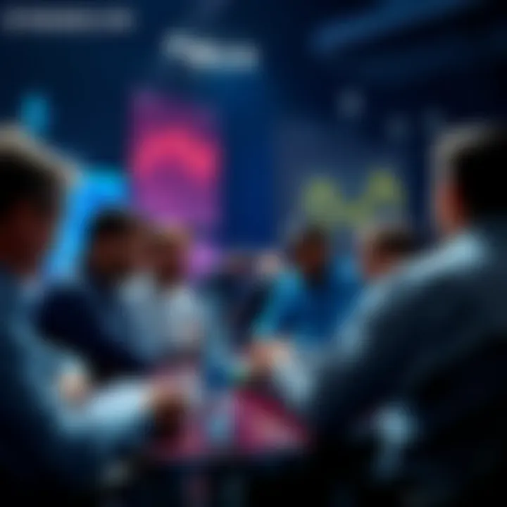 People engaging in a discussion about Ethereum topics such as price analysis and staking